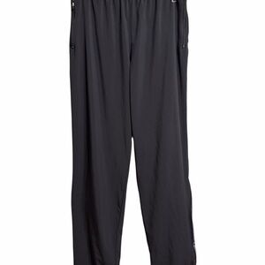 Nike Mens XL Athletic Pants Tapered Black Zip Ankle Reflective Dri Fit